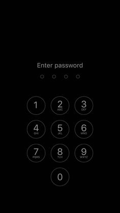 Enter Password iPhone Wallpaper