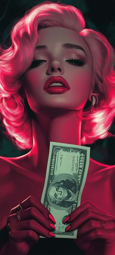 Marilyn Monroe Dollar iPhone Wallpaper