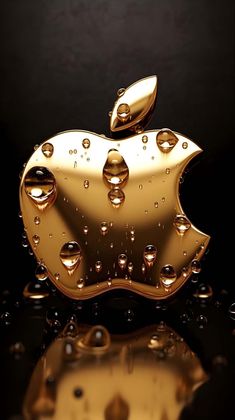 Apple Gold iPhone Wallpaper