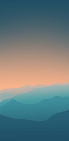 Minimalist Mist Mountains iPhone Wallpaper