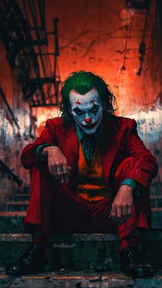 Joker Looking iPhone Wallpaper